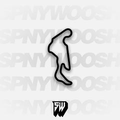 Thunderhill Raceway Park West Track Decal