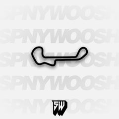 Barber Motorsports Park Short Circuit Track Decal