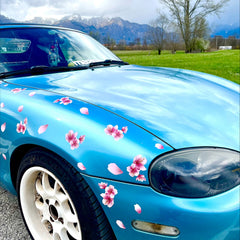 nb miata sakura flower decals