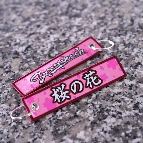 Pink Sakura Cherry Blossom Keytags V5