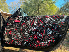 Graffiti Car Parts Door Card Vinyl Design