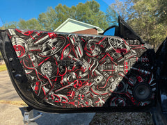 350z custom doorcard vinyl graphics