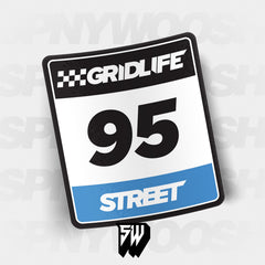 Gridlife racing number cards