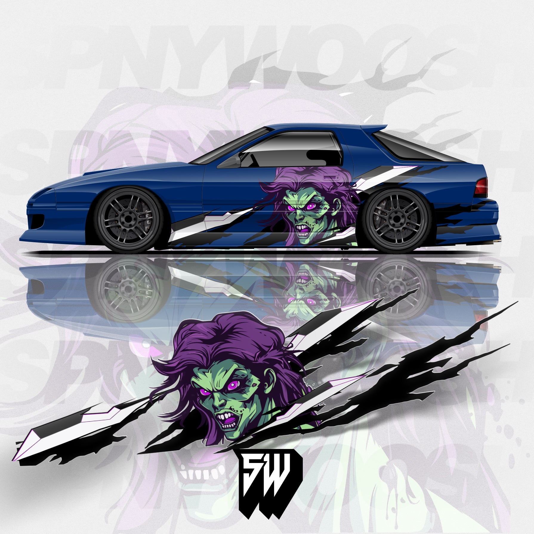 JDM Halloween Drift Car Livery