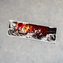 *Limited* Red Oilslick Dark Skull Slap Sticker