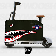 P-40 Shark Mouth Motocompacto vinyl Graphic