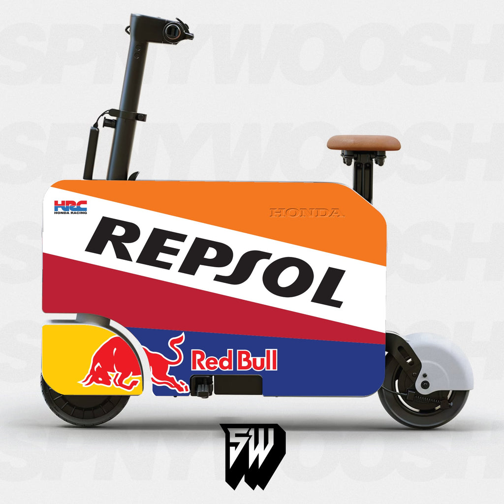 Repsol - Honda Motocompacto Vinyl Graphic Skin | Spinnywhoosh Graphics
