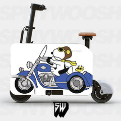 Snoopy Motorcycle Motocompacto Skin