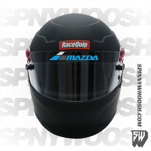 M Racing カーボンファイバー スモークシールド Racing helmet visor strips - Mazda Motorsport – Spinnywhoosh Graphics