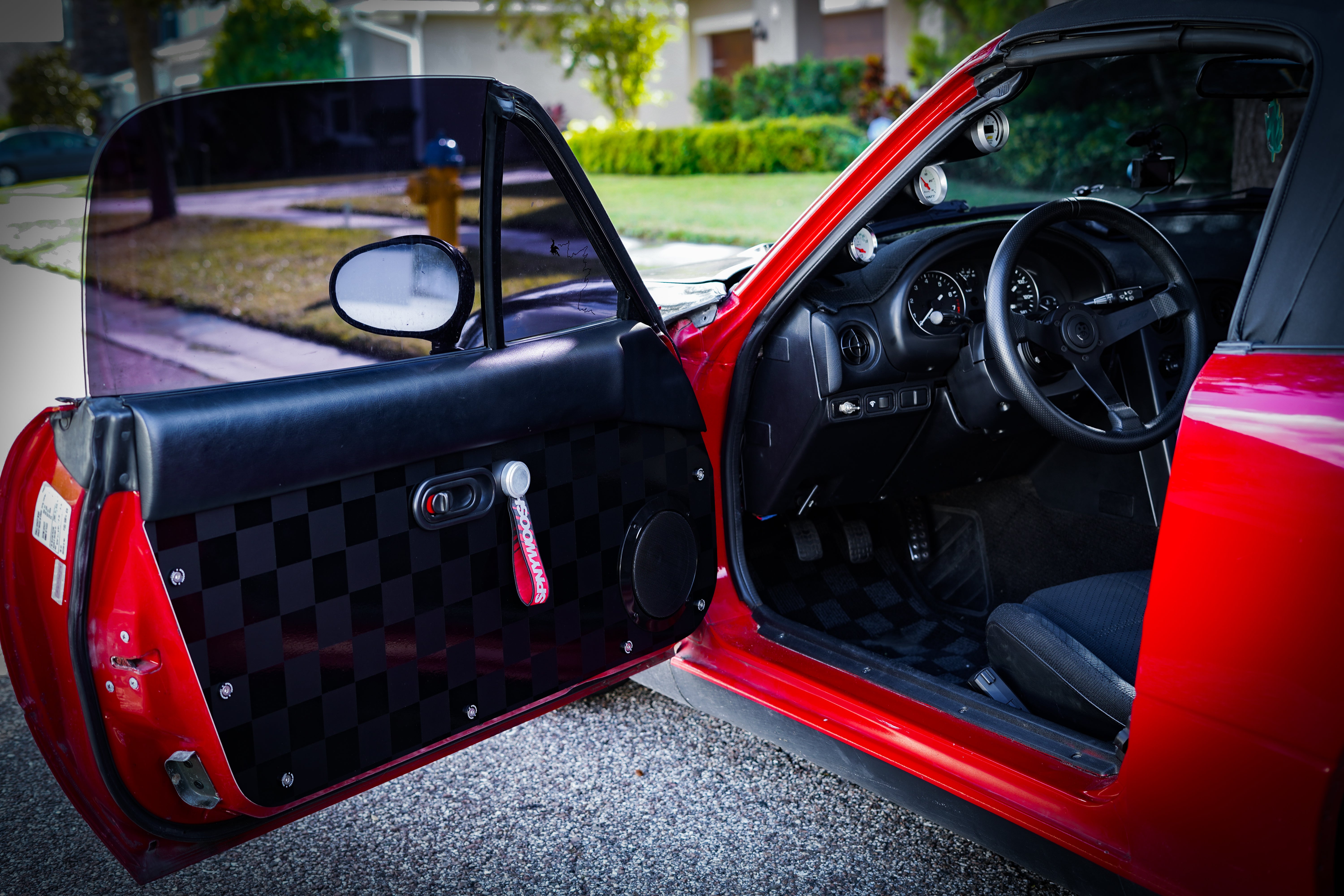Checkered Door Card Vinyl Design – Spinnywhoosh Graphics