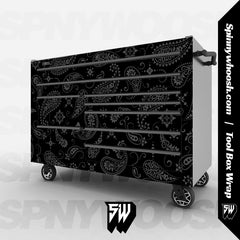 Paisley Tool Box Skin Wrap