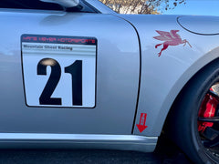 Porsche style heritage racing numbers