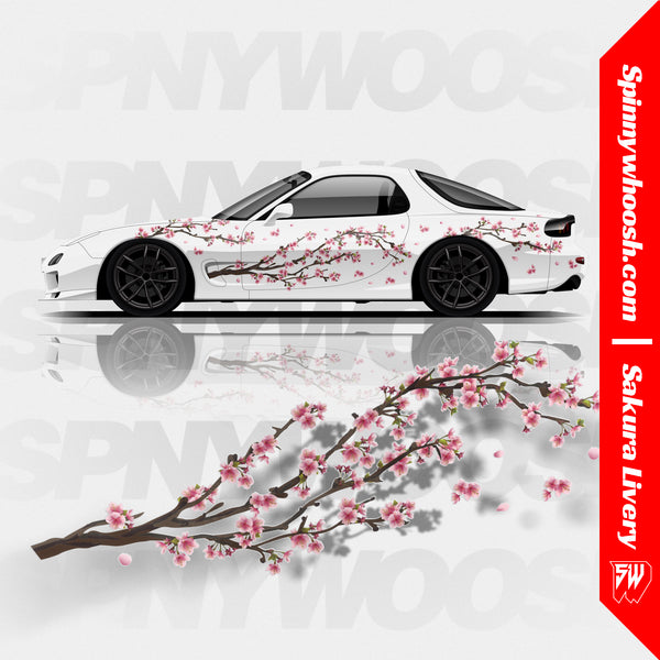 桜庭和志サイン色紙未開封RIZINPRIDEUFCHERO'S SAKURABA Realistic Sakura Tree Livery – Spinnywhoosh Graphics
