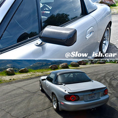 NA/NB Miata Carbon Fiber Square Mirrors