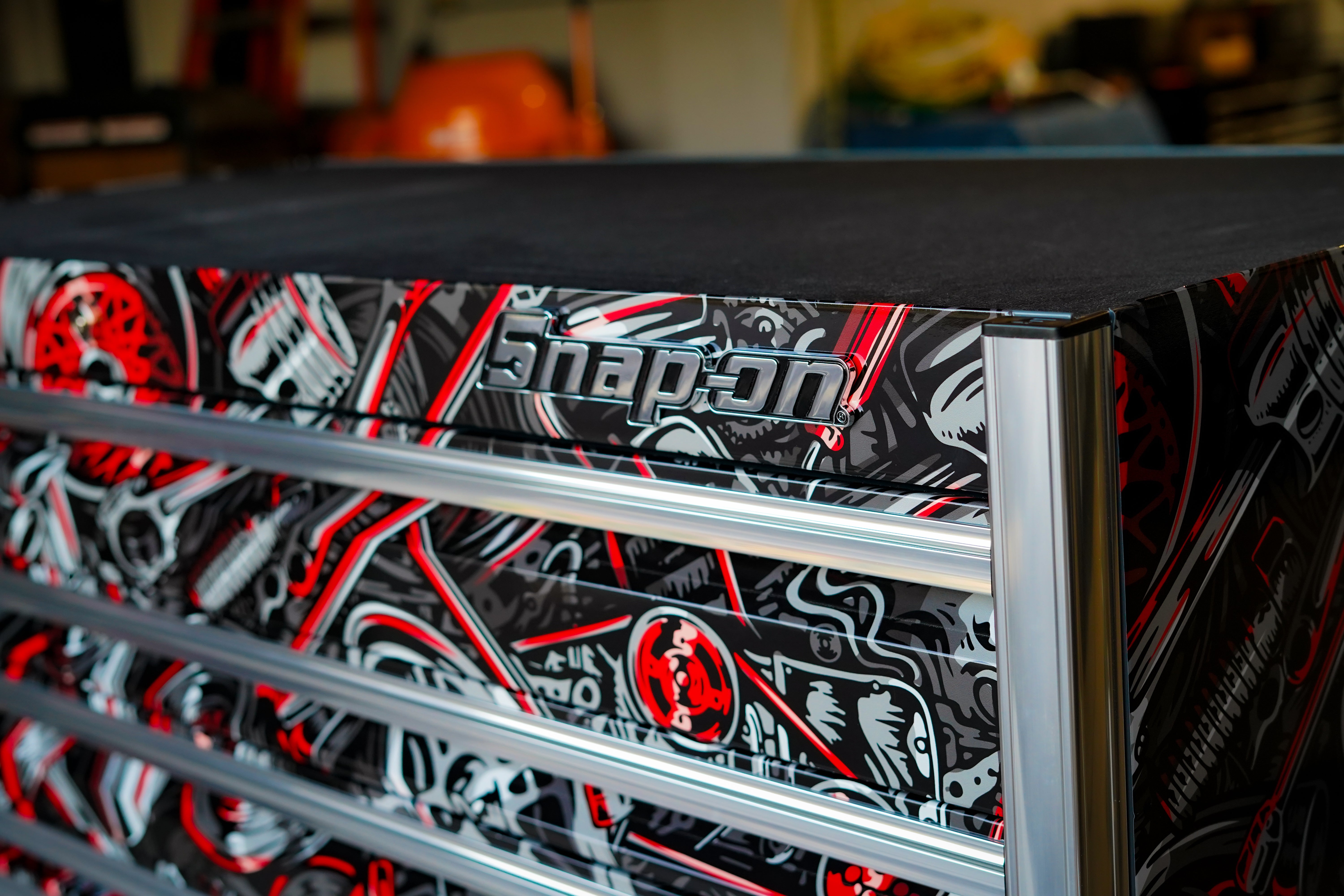 Car Graphics Box Tool Box Wrap - Car Parts Graffiti – Spinnywhoosh Graphics