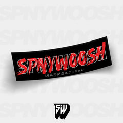 10 Year SPNYWOOSH Slap Sticker