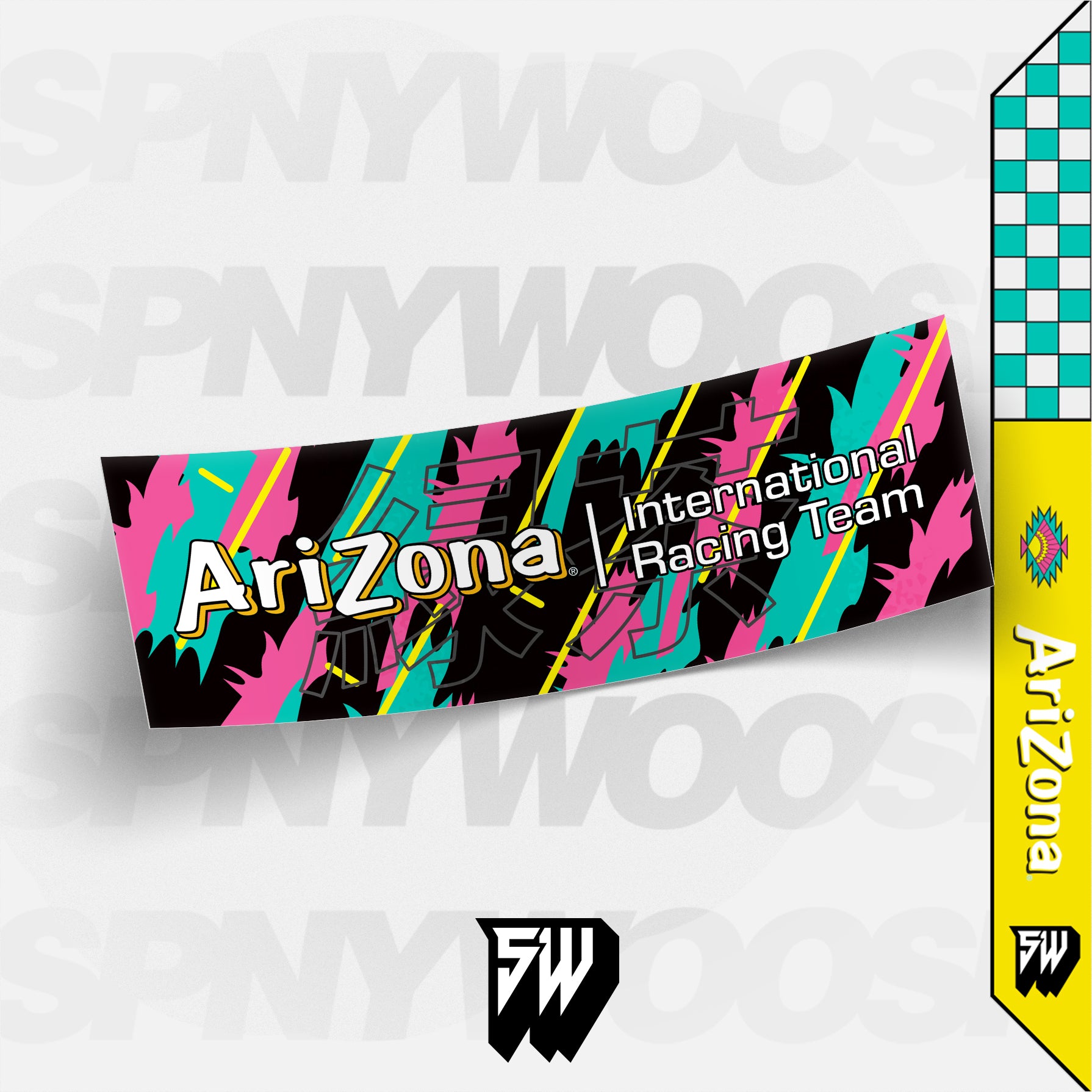 AriZona Racing Icon Slap Sticker