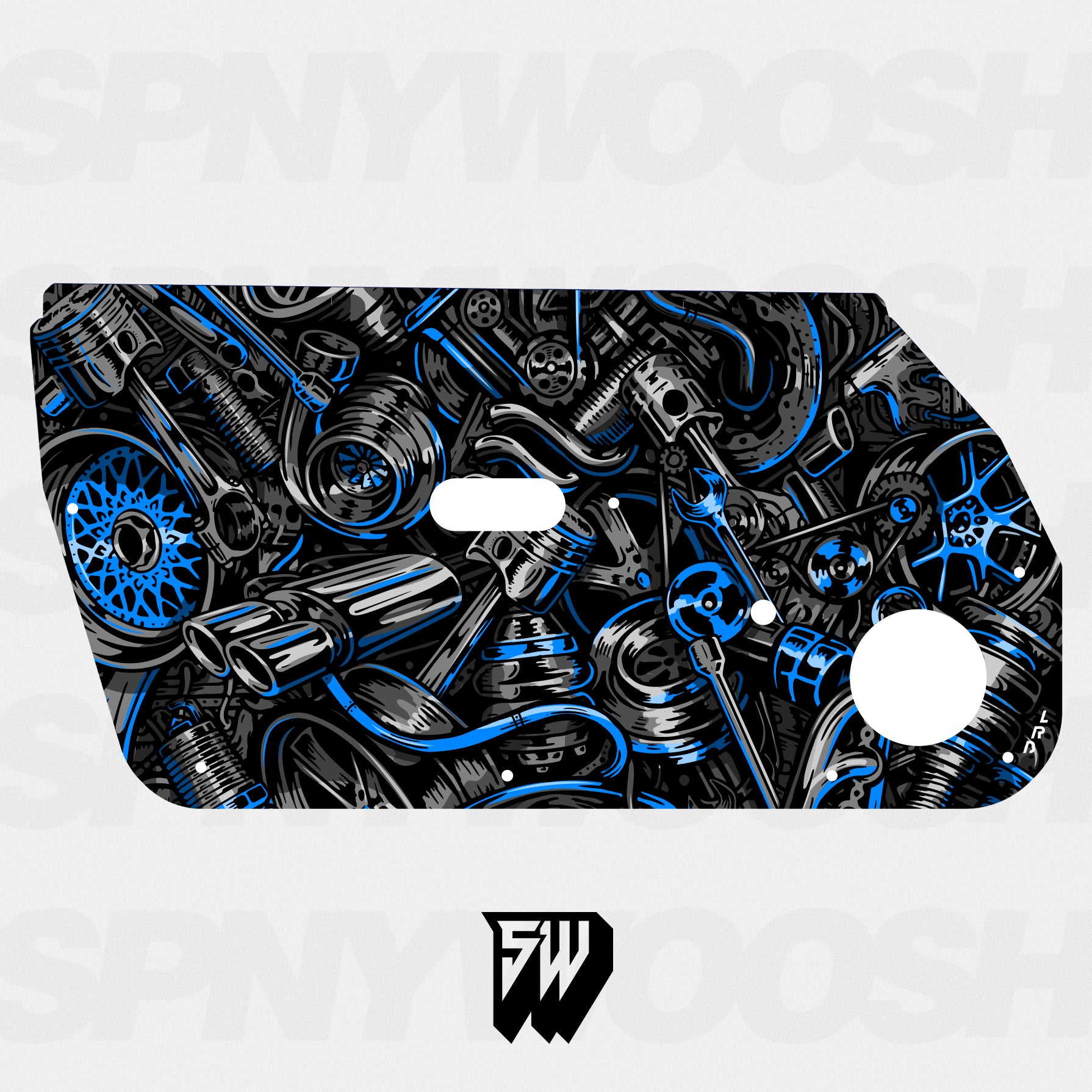 Graffiti Car Parts Door Card Vinyl Design – Spinnywhoosh Graphics