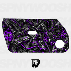 Graffiti Car Parts Door Card Vinyl Design