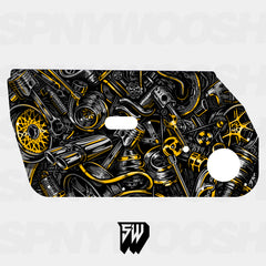 Graffiti Car Parts Door Card Vinyl Design