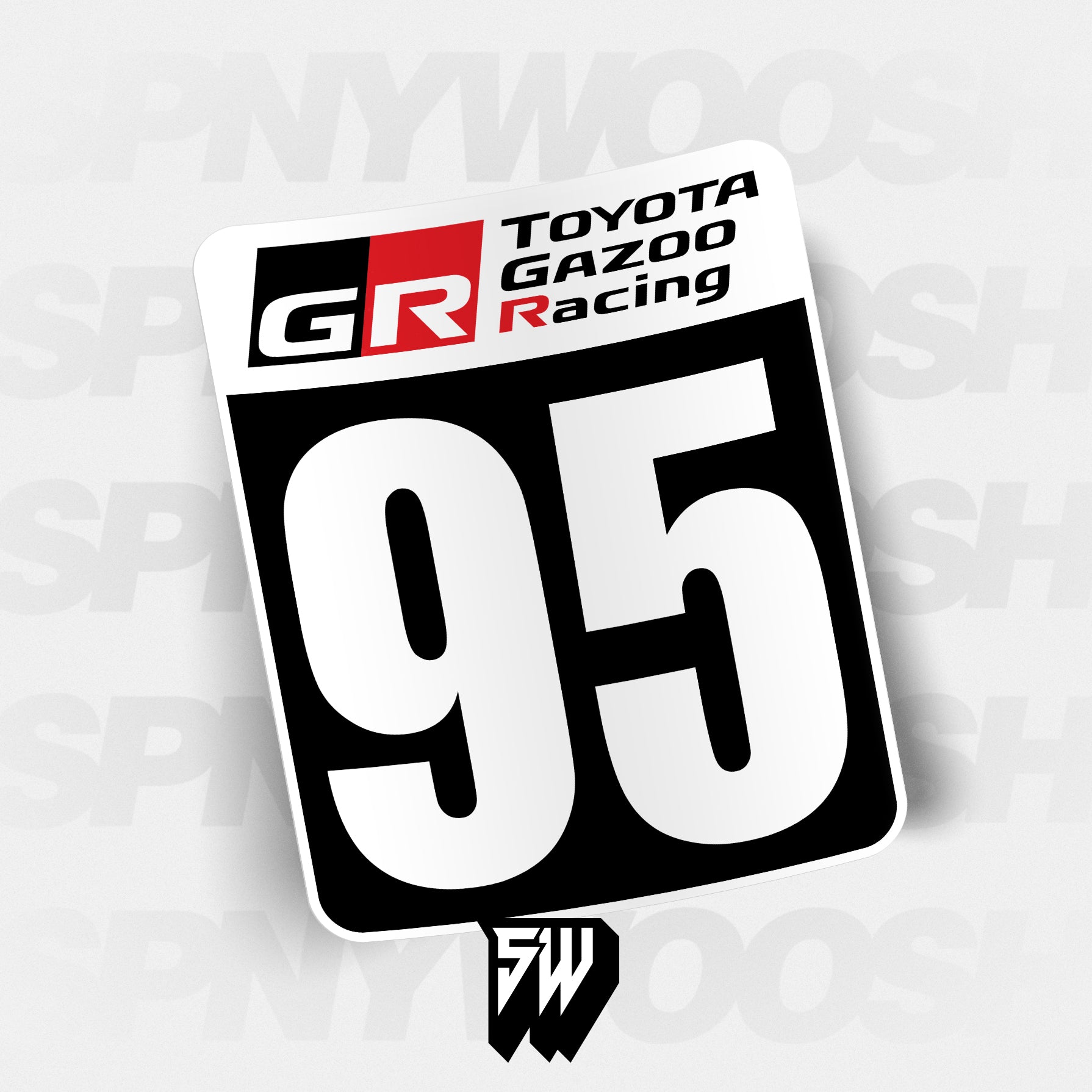 Gazoo Racing Graphics Racing Numbers - Toyota Gazoo Racing – Spinnywhoosh Graphics