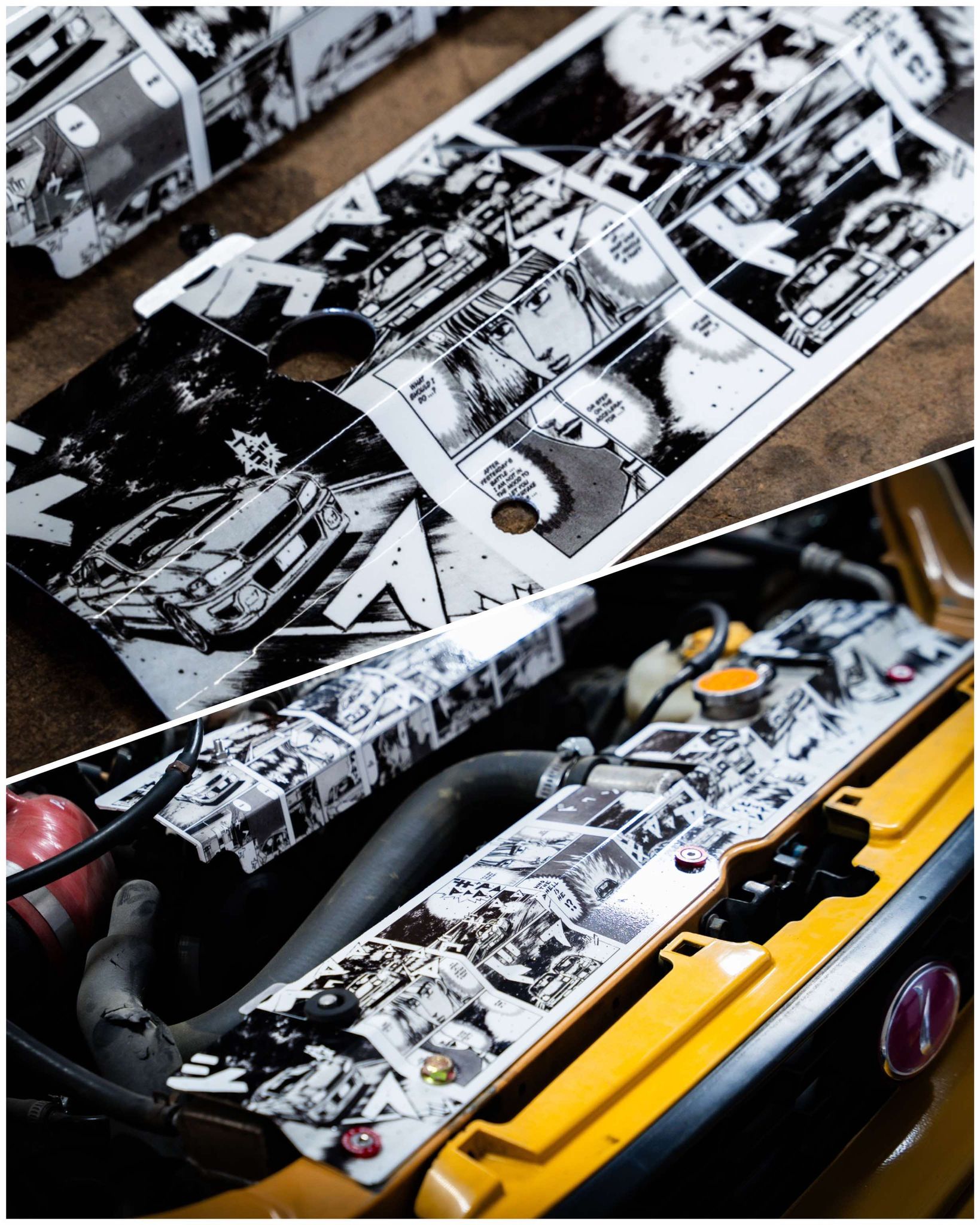 Subaru WRX (02-07) Aluminum Radiator Panels – Spinnywhoosh Graphics