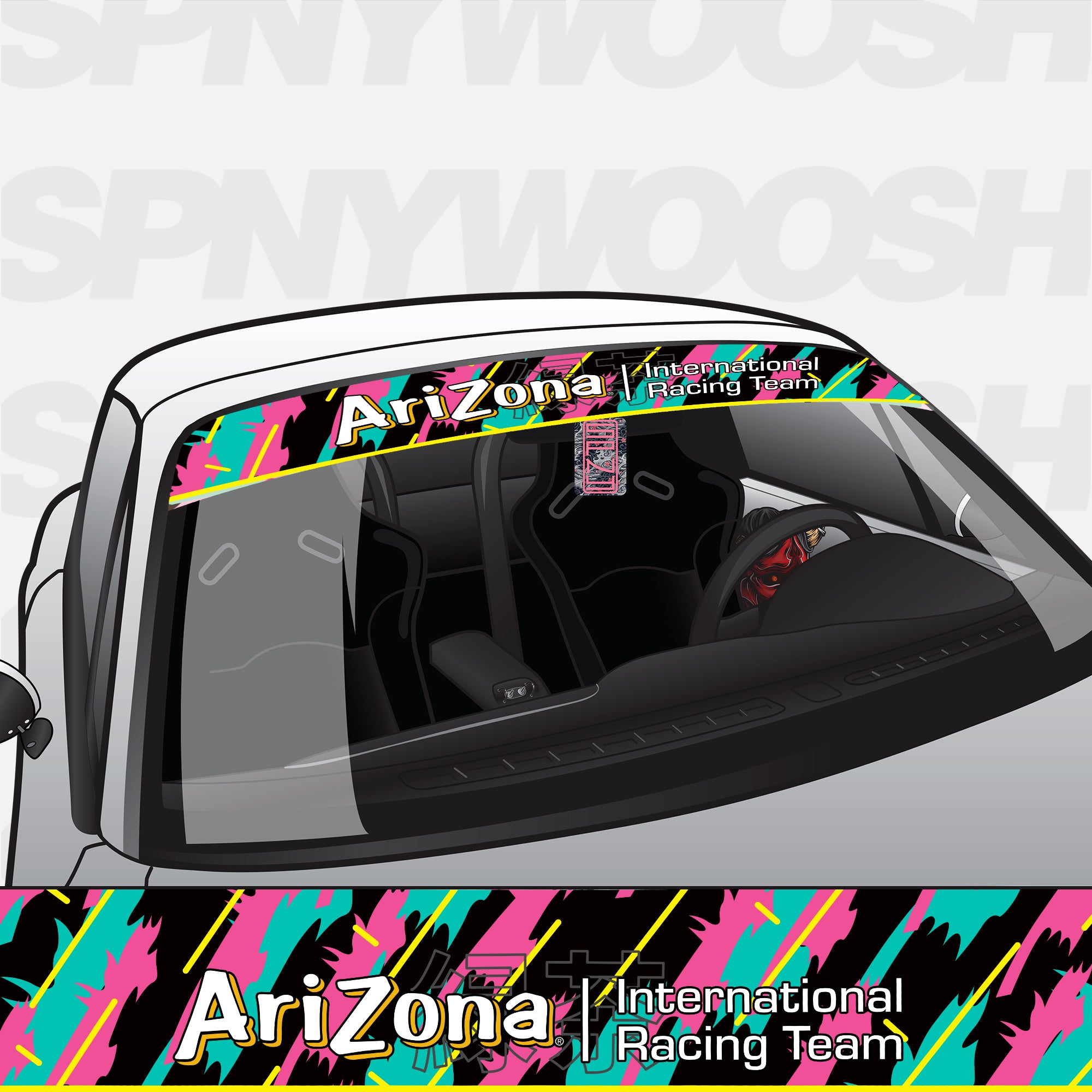 AriZona Race Team Confetti Printed Banner