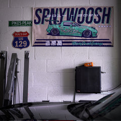 Minty Fresh Miata Workshop Garage Banner