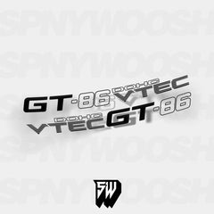 GT86 Vtec Kswap Door Decals