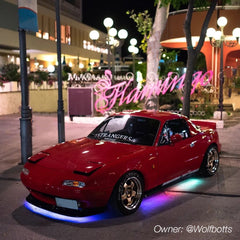 dynamic flowing underglow car light kit