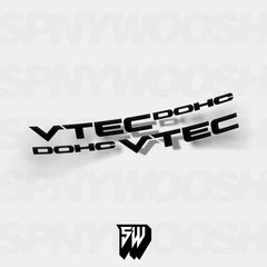 Vtec DOHC Solid Door Decals