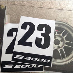 Track Racing Numbers - Make/Model