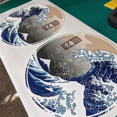 Great Wave Door Circles