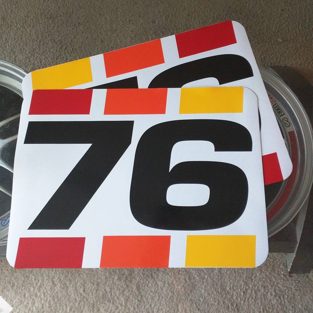 Vintage Livery Inspired Toyota Racing Numbers – Spinnywhoosh Graphics