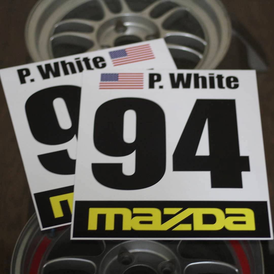 Custom Logo - Racing Number Cards – Spinnywhoosh Graphics