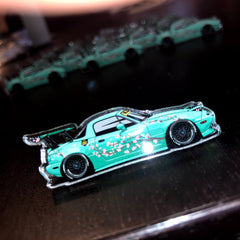 Minty Miata Acrylic Pin