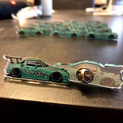 Minty Miata Acrylic Pin