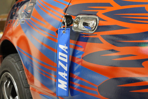Retro Mazda Blue Key Strap