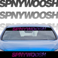 SPNYWOOSH Galaxy Text Printed Banner