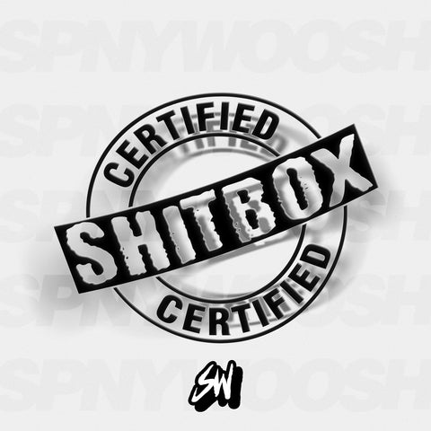Certified Shitbox Decal
