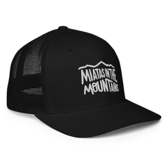 Miatas in the Mountains Script Closed-back Trucker Cap