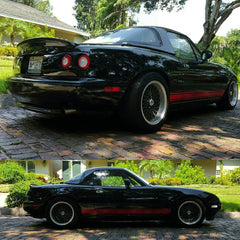 Red Miata Side Stripes