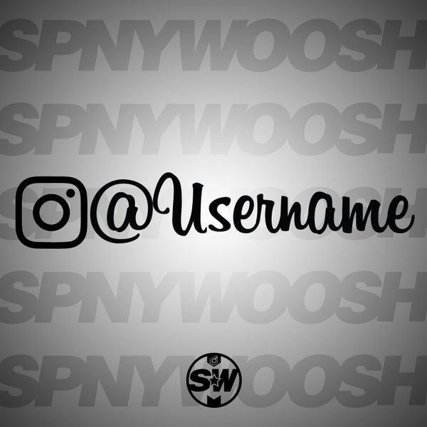 Instagram Vinyl Decal Spinnywhoosh Graphics
