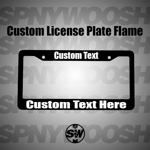 Custom License Plate Frame
