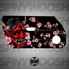 Oni Mask Door Card Vinyl Design