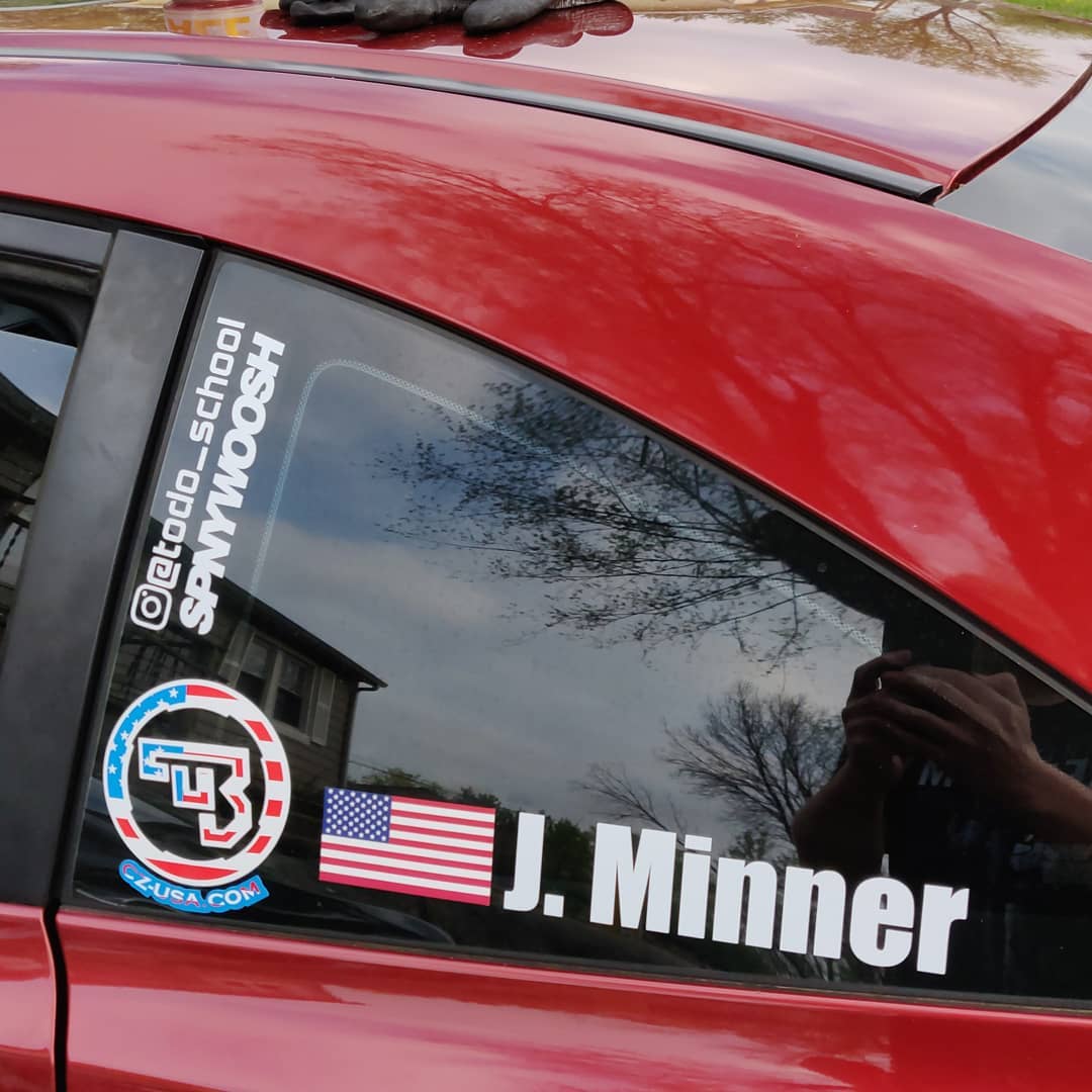 Drivername Racing Logo Drivers Name Vinyl Decals – Spinnywhoosh Graphics
