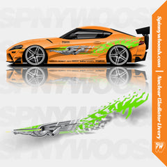 Fast and Furious Orange Supra Livery