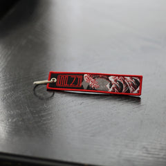 great wave red key chain