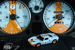 Gulf Racing gauge set by RevLimiter