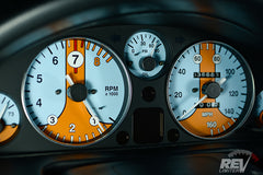 NA/NB Miata Gauges - Gulf Racing Livery